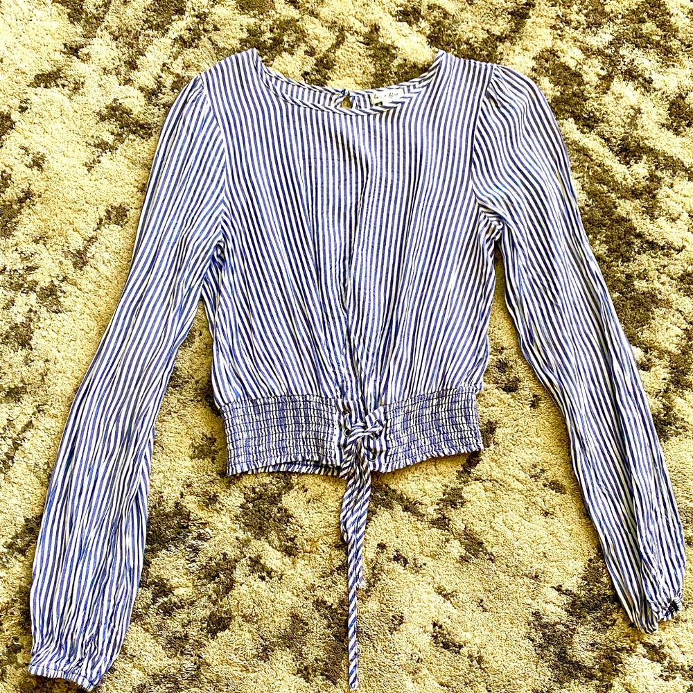 Blue & white striped shirt